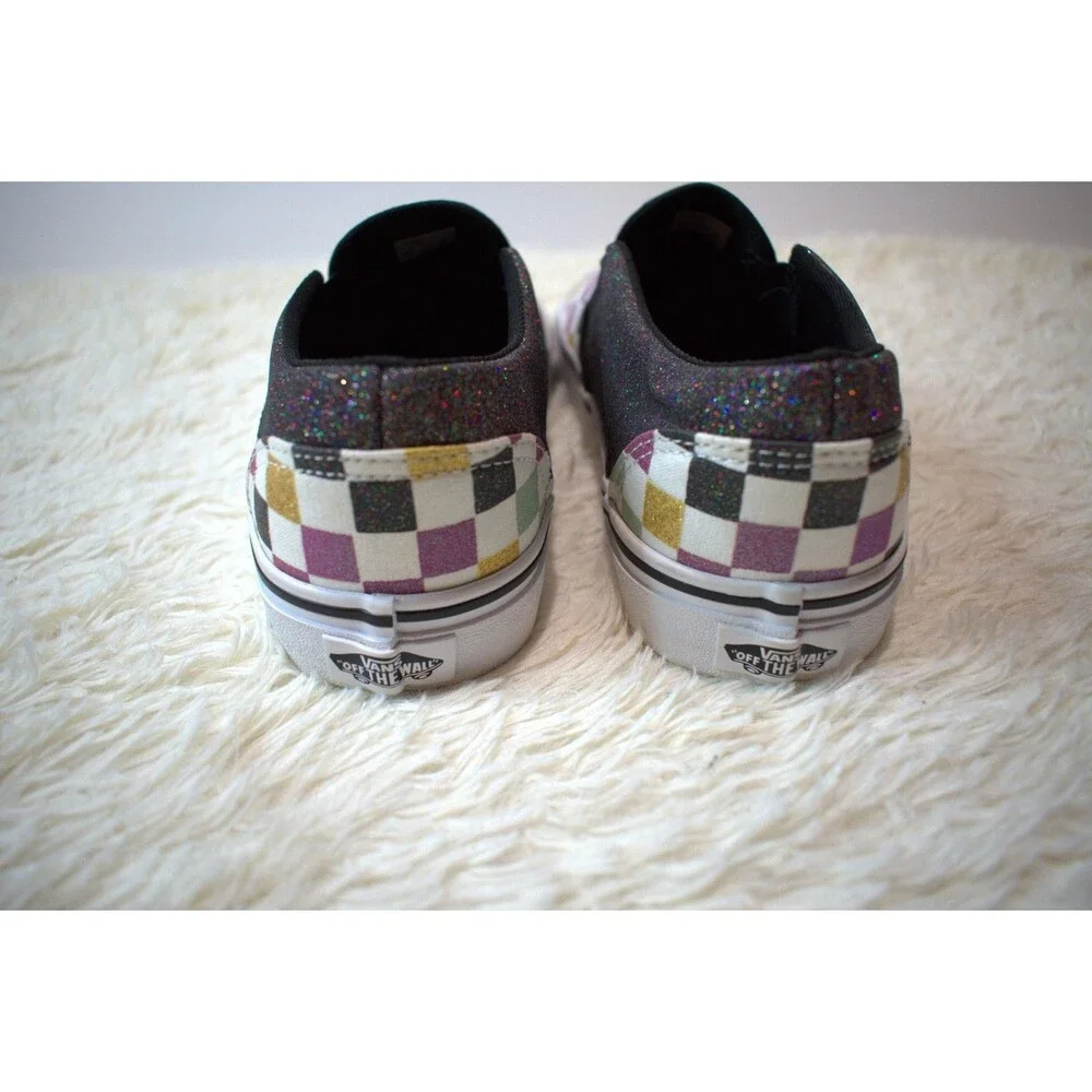 Vans Glitter Checkerboard Slip-On (Special Edition) (VVN0A4UHZ3V6) Women's Sz 9